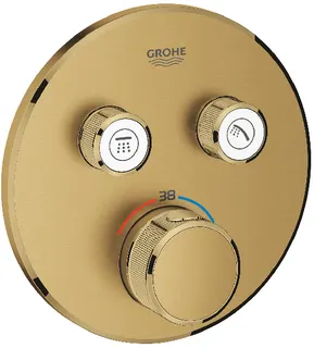 Grohe Grohtherm SmartControl Thermostat mit 2 Absperrventilen (cool sunrise gebürstet)