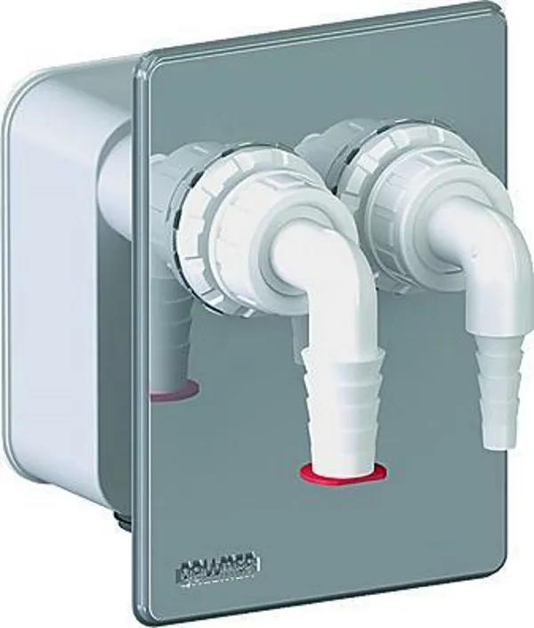 Dallmer Siphon 4000.2, UP, Abdeckplatte Edelstahl 120x166mm DN 40/50
