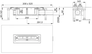Dallmer Ablaufgehäuse DallFlex DN50 – Bild 2