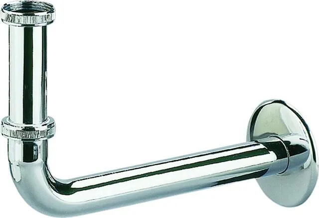 Dallmer Anschlussbogen mit Tauchrohr, verchromt 1 1/4"xDN 32