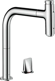 Hansgrohe Metris Select M71 2-Loch Einhebel-Küchenmischer 200 (chrom)