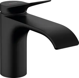 Hansgrohe Vivenis Einhebel-Waschtischmischer 80 mit Zugstangen-Ablaufgarnitur (mattschwarz)