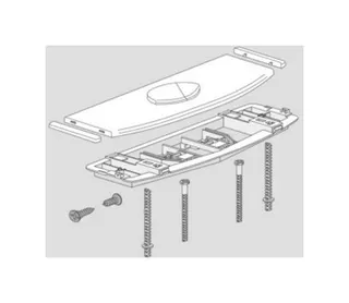 SANIT WC Betätigungsplatte für FRIABLOC Modell F200, weiß