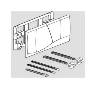 SANIT WC Betätigungsplatte für FRIAFIX Modell F300, weiß