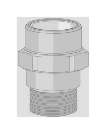 Friatherm Übergang mit Außengewinde kurz 32 mm x 1"