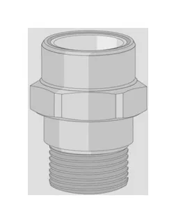 Friatherm Übergang mit Außengewinde kurz 16 mm x 1/2"