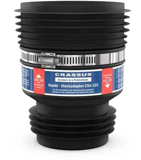 Crassus Schlauchadapter CSA, Kombi 125-141x117-125mm