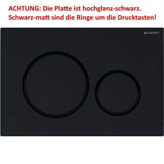Geberit Betätigungsplatte Sigma20 (schwarz, schwarz matt)