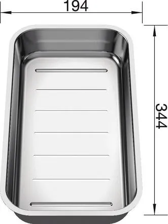 Blanco Resteschale CLASSIC NEO, Edelstahl