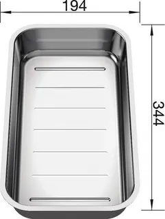 Blanco Resteschale CLASSIC NEO, Edelstahl