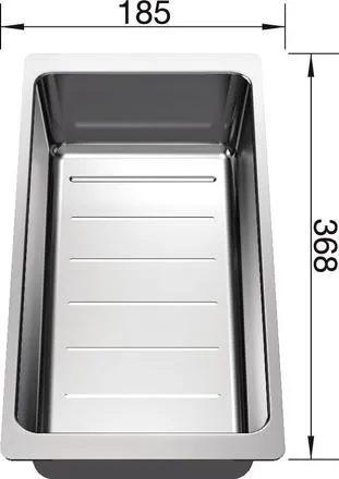 Blanco Edelstahlschale AXIA III 6 S, Edelstahl