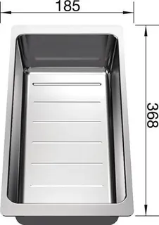 Blanco Edelstahlschale AXIA III 6 S, Edelstahl