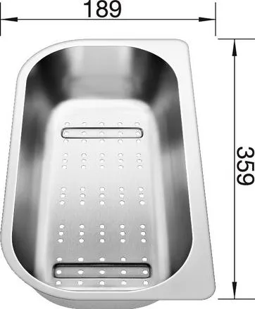 Blanco Funktionsschale aus Edelstahl LIVIT 6 S