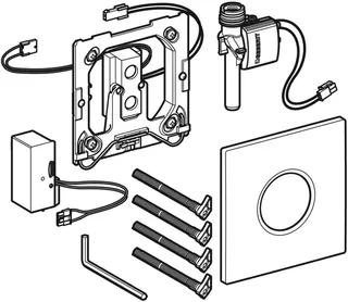 Geberit Urinalsteuerung HYTRONIC IR/Netz, Design Sigma01, glanzverchromt – Bild 2