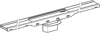 Geberit Duschrinne CleanLine80, Edelstahl beschichtet/champagner, 300-900mm – Bild 2