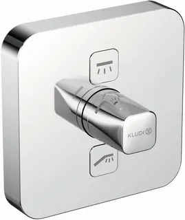 Kludi UP-Wanne-/Brause-Armatur PUSH, Feinbau-Set mit Funktionseinheit soft edge, chrom
