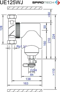SPIROTRAP MB3 Schlammabscheider 1 1/4" IG – Bild 2