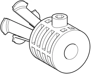 Geberit Wandbefestigung WB9N-T für Flow 300, 4U Wand-WC