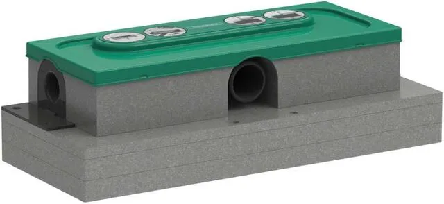 Hansgrohe Grundkörper uBox universal für Duschrinnen Ablaufgehäuse, flach
