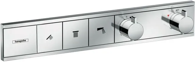 Hansgrohe Fertigmontageset RAINSELECT für Unterputz-Thermostat, 3 Verbraucher chrom