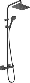 Hansgrohe Showerpipe VERNIS Shape 230 1jet, mit Brausethermostat mattschwarz