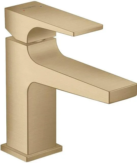 Hansgrohe METROPOL 100 Waschtisch Armatur, für Handwaschbecken, brushed bronze