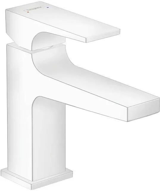 Hansgrohe METROPOL 100 Waschtisch Armatur, für Handwaschbecken, mattweiß