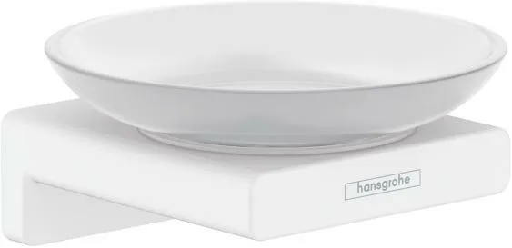 Hansgrohe AddStoris Seifenhalter, Wandmontage, mattweiß
