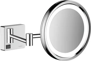 Hansgrohe AddStoris Kosmetikspiegel, mit LED Leuchte, chrom