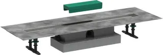 Hansgrohe Komplettset uBox universal, für Duschrinnen Fertigsets, flach 800mm