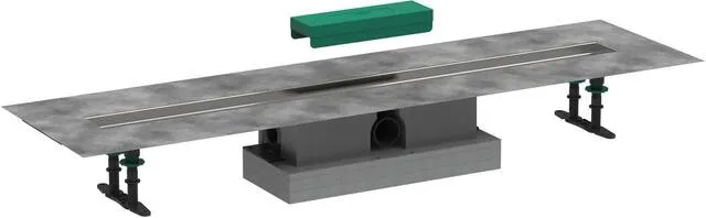 Hansgrohe Komplettset uBox universal, für Duschrinnen Fertigsets, Standard 1000mm