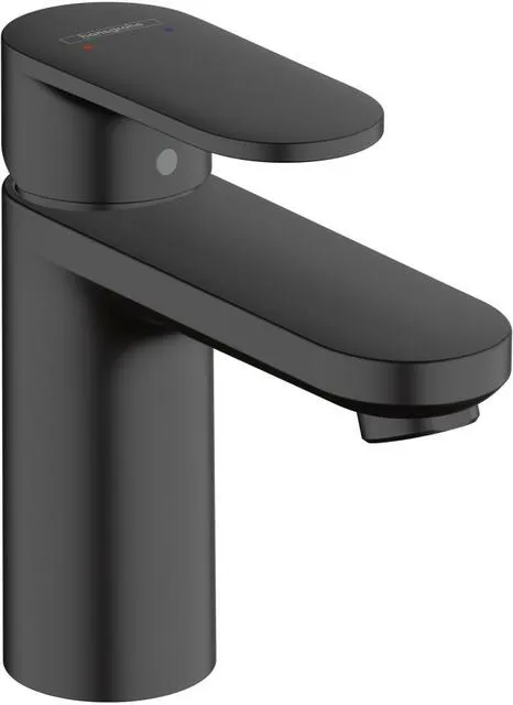 Hansgrohe VERNIS Blend 100 Waschtisch Armatur, mit Ablaufgarnitur 1 1/4", mattschwarz