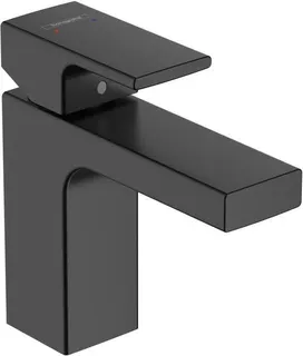 Hansgrohe VERNIS Shape 100 Waschtisch Armatur, mit Ablaufgarnitur 1 1/4", mattschwarz