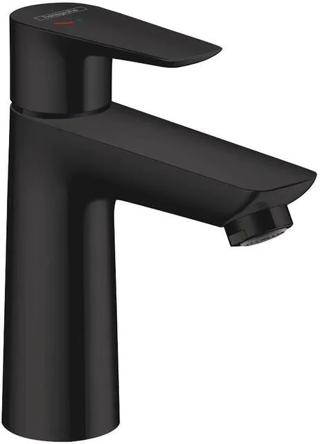 Hansgrohe TALIS E 110 Waschtisch Armatur, mit Ablaufgarnitur, mattschwarz