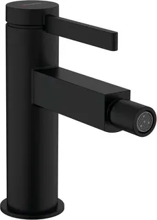 Hansgrohe FINORIS Bidet Armatur, mit Push-Open Ablaufgarnitur, mattschwarz