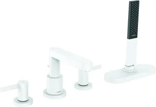 Hansgrohe FINORIS Fertigset für 4-Loch-Wannenrandarmatur, mit sBox, mattweiß