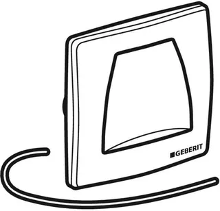 Geberit Twinline Betätigungsplatte zu Urinal, mattverchromt