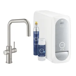 GROHE Blue Home U-Auslauf Starter Kit, supersteeel