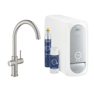GROHE Blue Home C-Auslauf Starter Kit, supersteeel