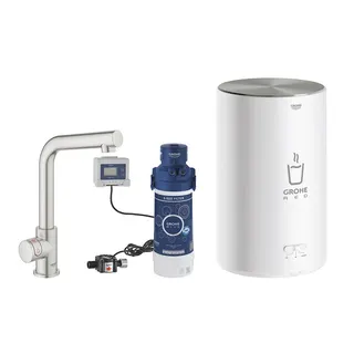 GROHE Red Mono Standventil und Boiler Größe M, supersteel