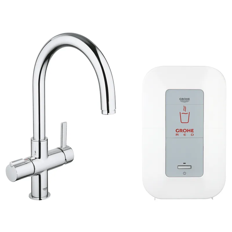 GROHE Red Duo Armatur und Single-Boiler (4 Liter)