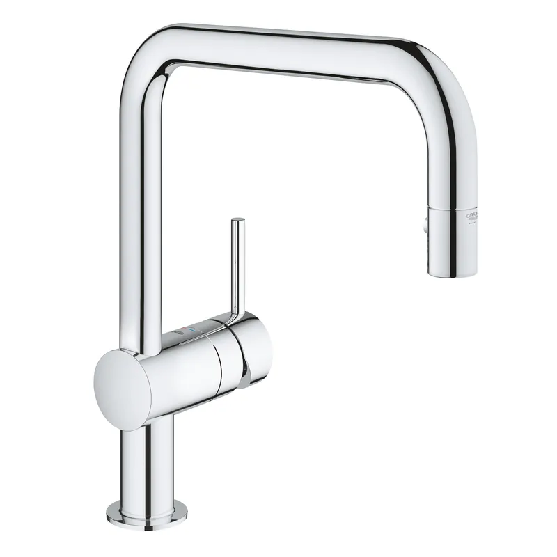 Grohe Minta Spültisch Küchen Armatur, mit Ausziehbrause, chrom