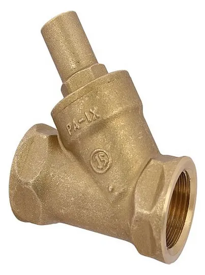 Rückschlagventil, schrägsitz, Messing, 1/2" (DN15)