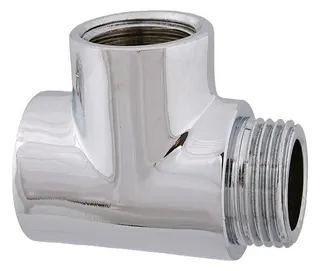 Schlösser Messing T-Stück 1/2" mit AG x IG x IG