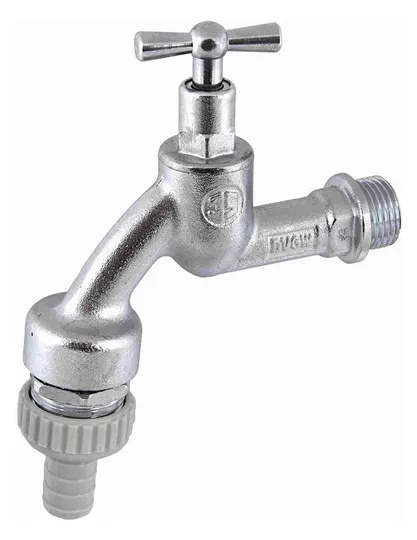 Schlösser Auslaufventil mit Rohrbelüfter, 1/2", matt chrom, DVGW