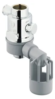 Schlösser Systemtrenner mit Ablauftrichter, 1/2", matt chrom