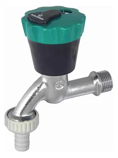 Schlösser Auslaufventil, mit Wasser Safe Oberteil, abschließbar, 1/2", matt chrom