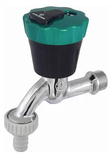 Schlösser Auslaufventil, mit Wasser Safe Oberteil, abschließbar, 3/4", poliert chrom