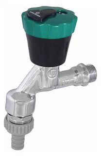 Schlösser Auslaufventil, mit Wasser safe Oberteil, abschliessbar, mit Rohrbelüfter, 1/2", poliert verchromt