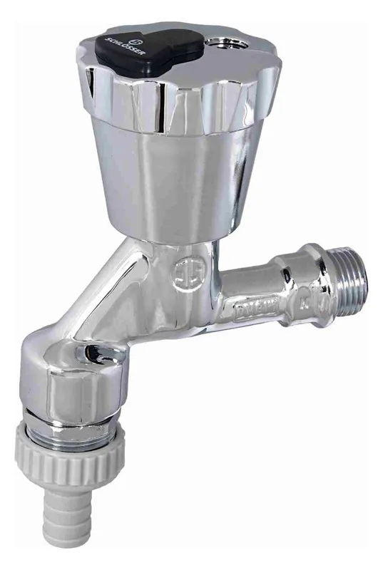 Schlösser Auslaufventil, Wasser Safe Oberteil, Rohrbelüfter, abschliessbar,1/2", poliert chrom